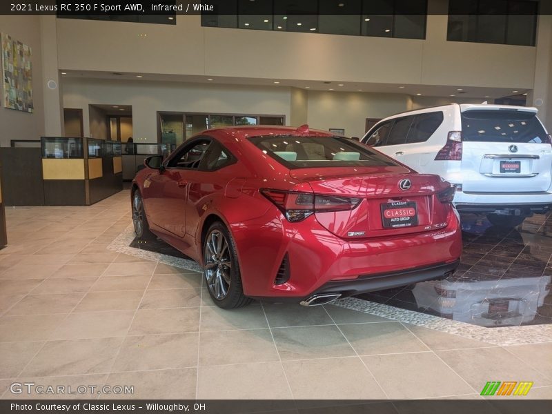 Infrared / White 2021 Lexus RC 350 F Sport AWD