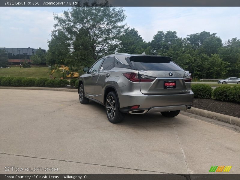 Atomic Silver / Black 2021 Lexus RX 350