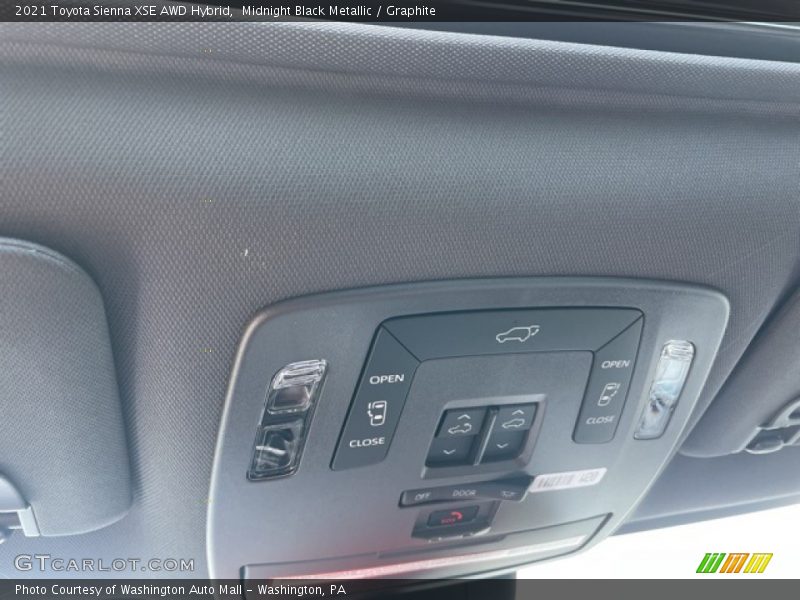 Midnight Black Metallic / Graphite 2021 Toyota Sienna XSE AWD Hybrid