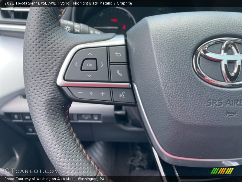 Midnight Black Metallic / Graphite 2021 Toyota Sienna XSE AWD Hybrid