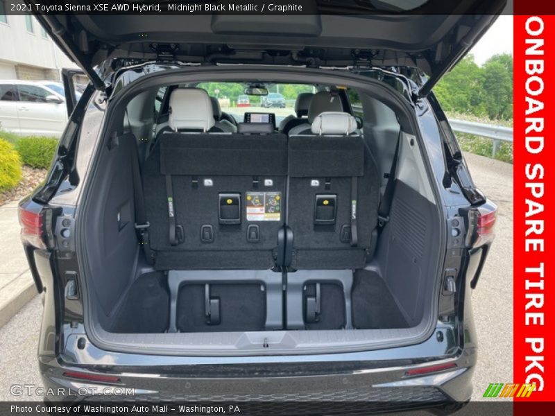 Midnight Black Metallic / Graphite 2021 Toyota Sienna XSE AWD Hybrid