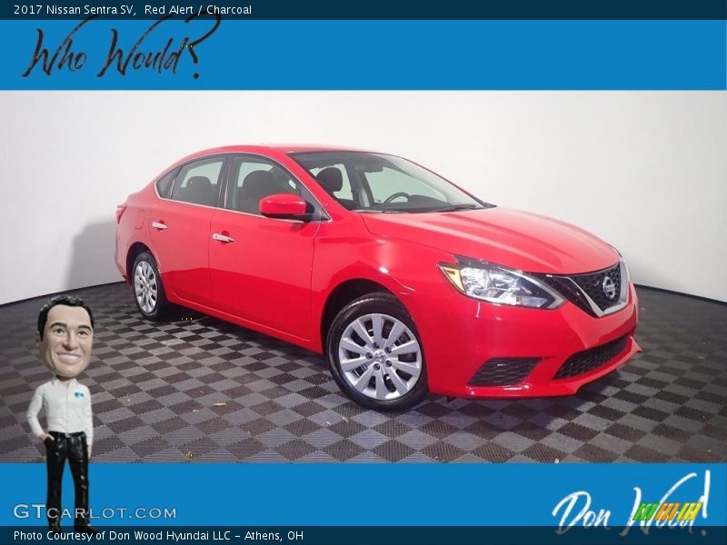 Red Alert / Charcoal 2017 Nissan Sentra SV