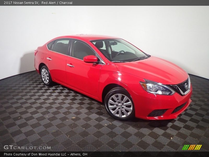 Red Alert / Charcoal 2017 Nissan Sentra SV