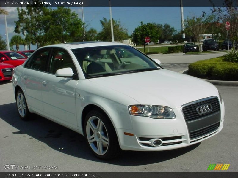 Ibis White / Beige 2007 Audi A4 2.0T Sedan