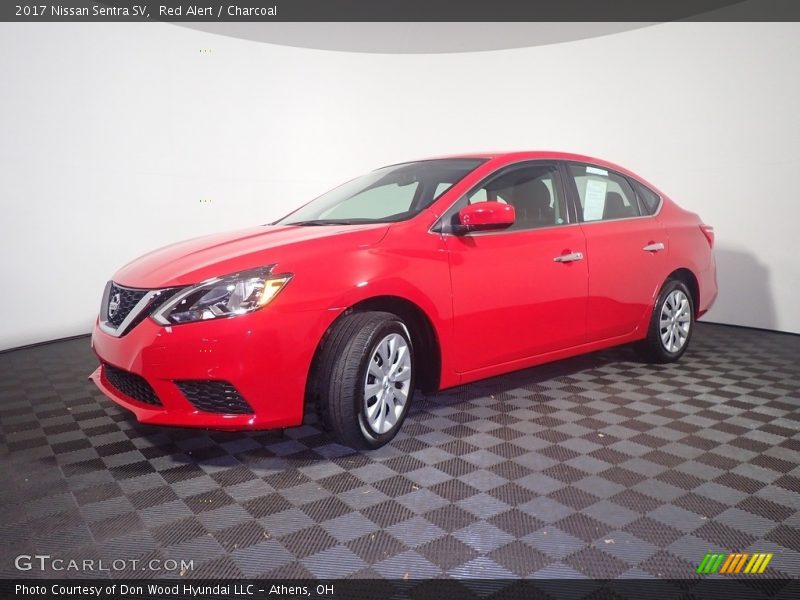 Red Alert / Charcoal 2017 Nissan Sentra SV