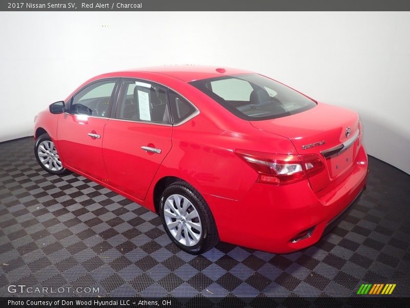Red Alert / Charcoal 2017 Nissan Sentra SV