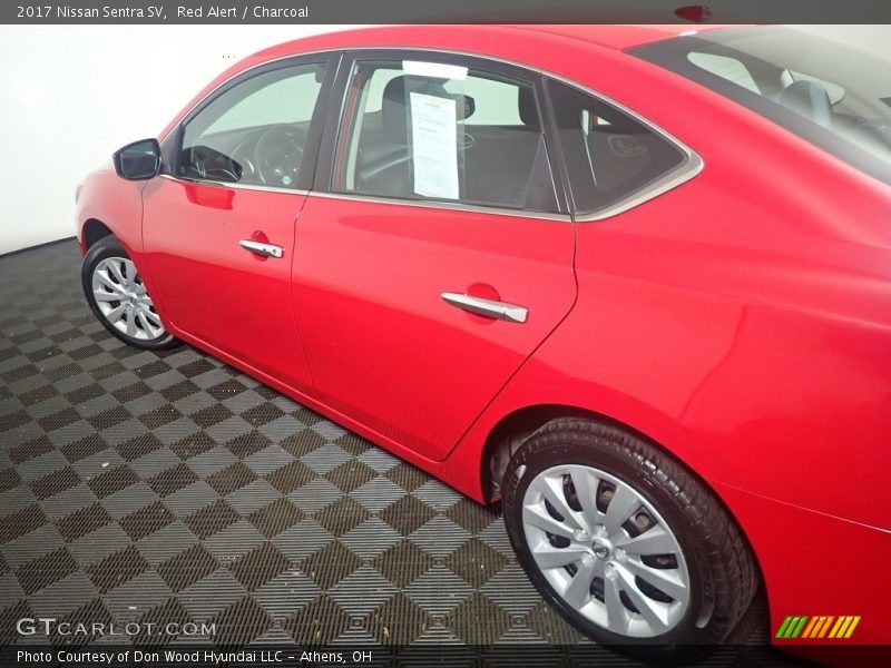 Red Alert / Charcoal 2017 Nissan Sentra SV