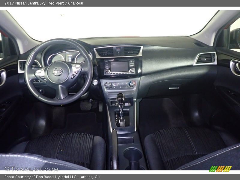 Red Alert / Charcoal 2017 Nissan Sentra SV