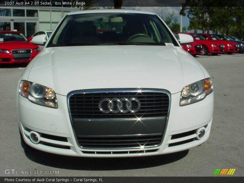Ibis White / Beige 2007 Audi A4 2.0T Sedan