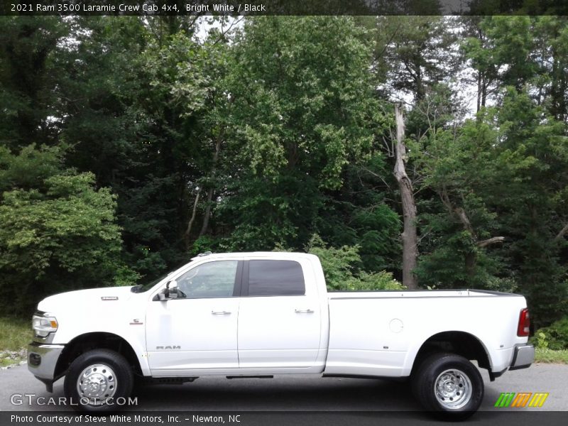 Bright White / Black 2021 Ram 3500 Laramie Crew Cab 4x4