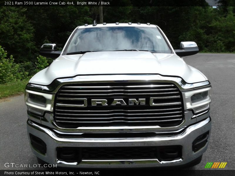 Bright White / Black 2021 Ram 3500 Laramie Crew Cab 4x4