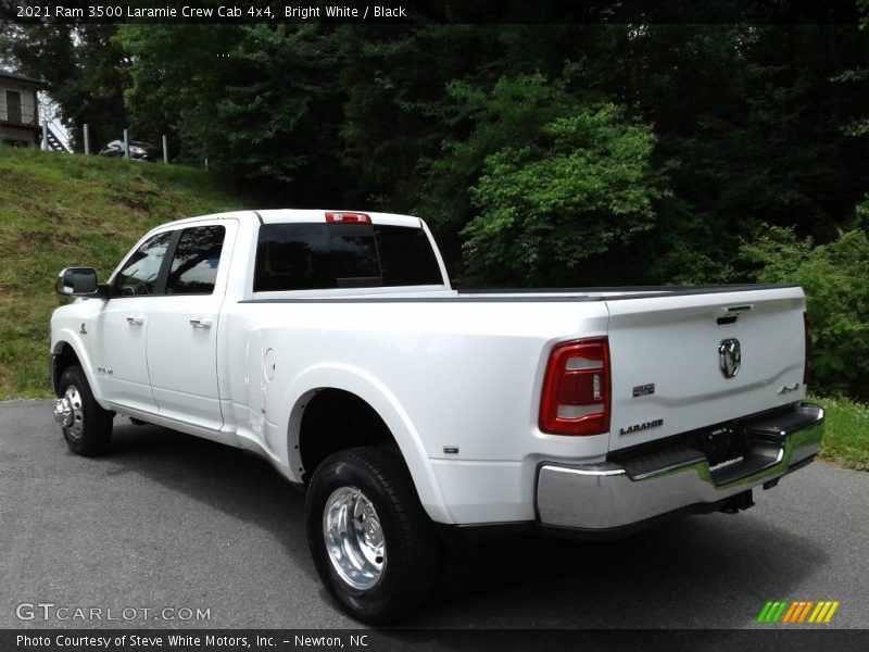 Bright White / Black 2021 Ram 3500 Laramie Crew Cab 4x4
