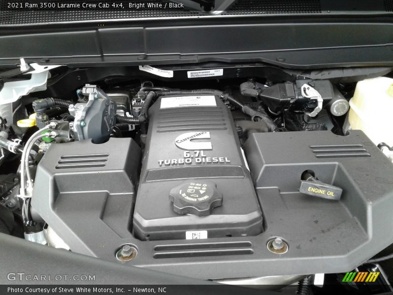Bright White / Black 2021 Ram 3500 Laramie Crew Cab 4x4