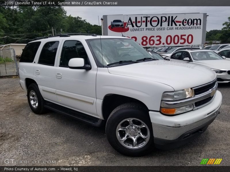 Summit White / Gray/Dark Charcoal 2005 Chevrolet Tahoe LT 4x4