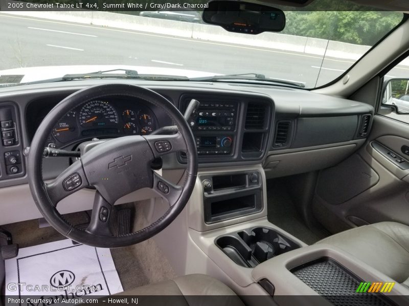 Summit White / Gray/Dark Charcoal 2005 Chevrolet Tahoe LT 4x4