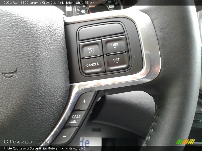 Bright White / Black 2021 Ram 3500 Laramie Crew Cab 4x4