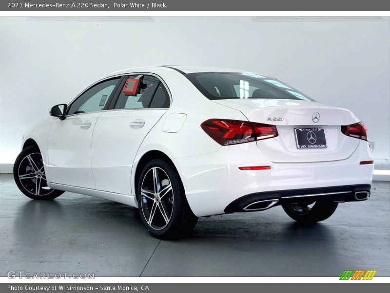 Polar White / Black 2021 Mercedes-Benz A 220 Sedan