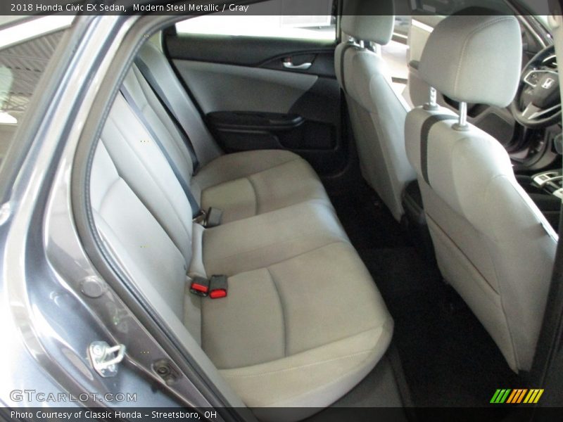 Modern Steel Metallic / Gray 2018 Honda Civic EX Sedan