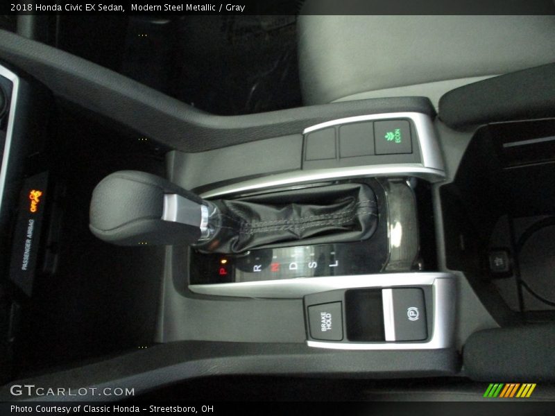 Modern Steel Metallic / Gray 2018 Honda Civic EX Sedan
