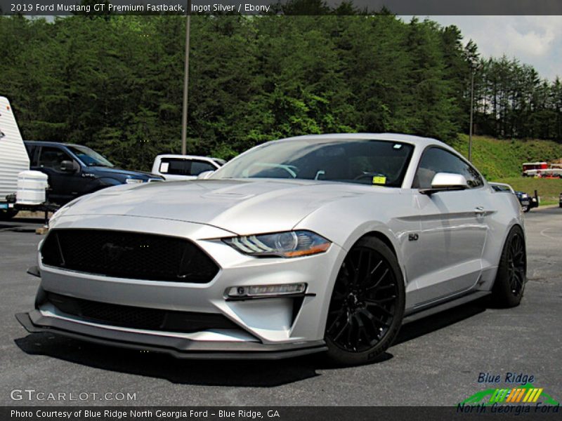 Ingot Silver / Ebony 2019 Ford Mustang GT Premium Fastback