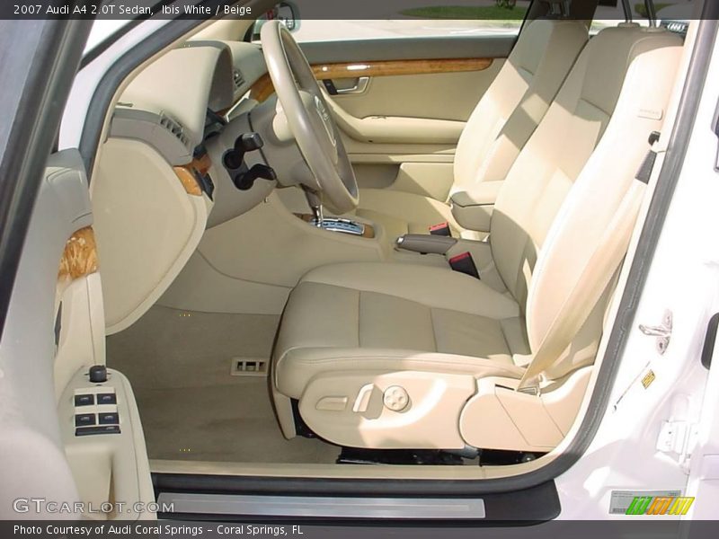 Ibis White / Beige 2007 Audi A4 2.0T Sedan