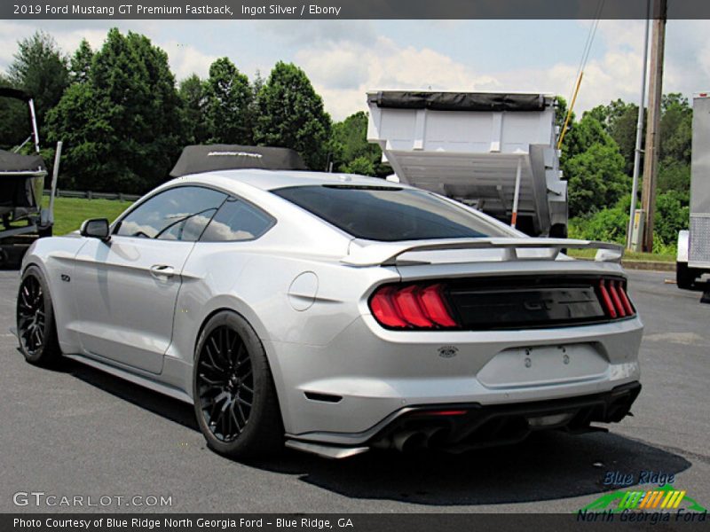 Ingot Silver / Ebony 2019 Ford Mustang GT Premium Fastback
