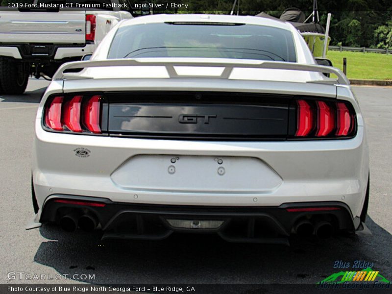 Ingot Silver / Ebony 2019 Ford Mustang GT Premium Fastback