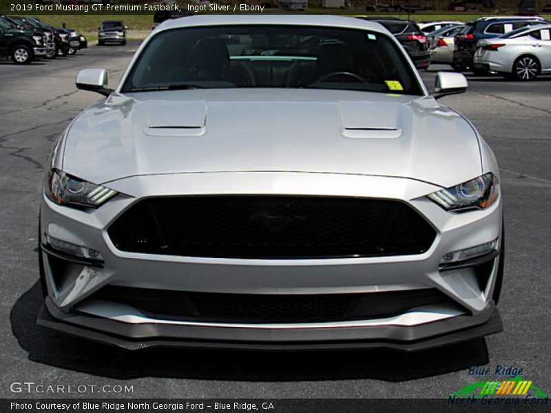 Ingot Silver / Ebony 2019 Ford Mustang GT Premium Fastback