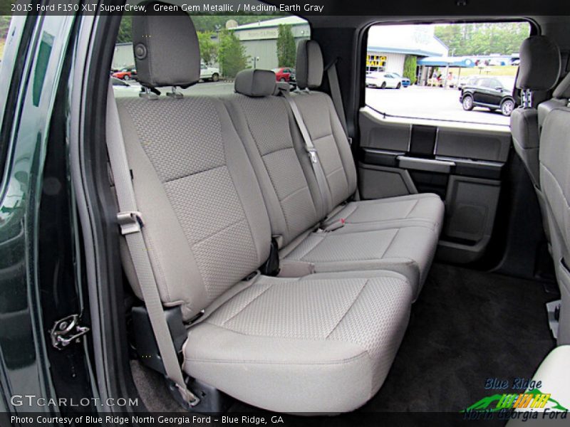 Green Gem Metallic / Medium Earth Gray 2015 Ford F150 XLT SuperCrew