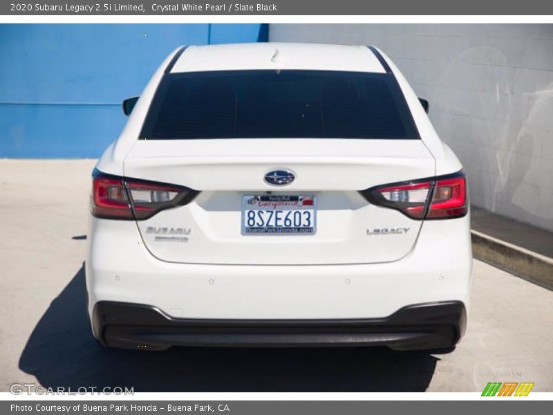 Crystal White Pearl / Slate Black 2020 Subaru Legacy 2.5i Limited