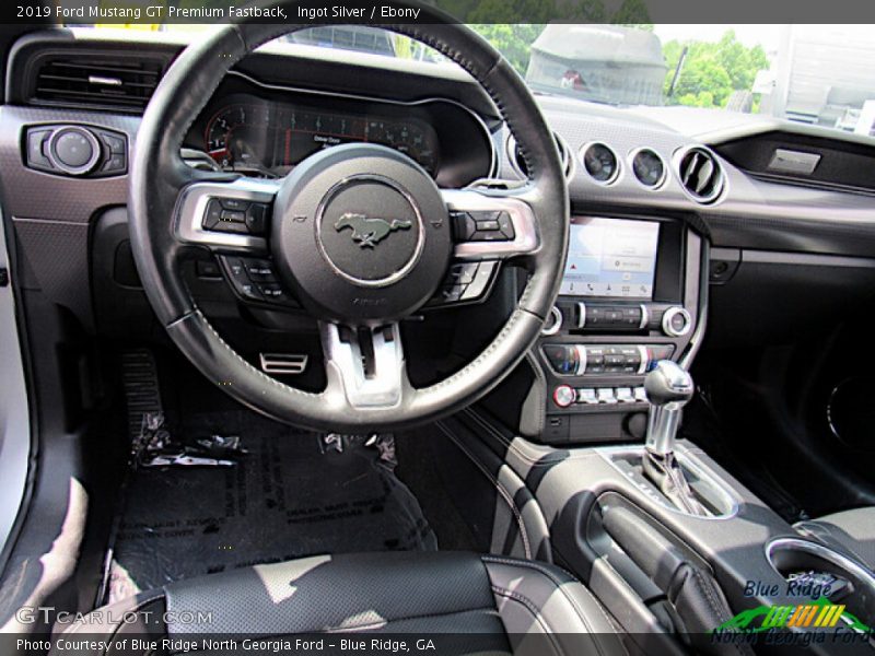 Ingot Silver / Ebony 2019 Ford Mustang GT Premium Fastback