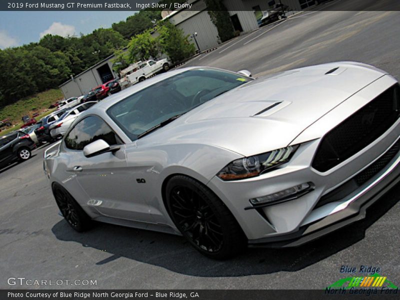 Ingot Silver / Ebony 2019 Ford Mustang GT Premium Fastback