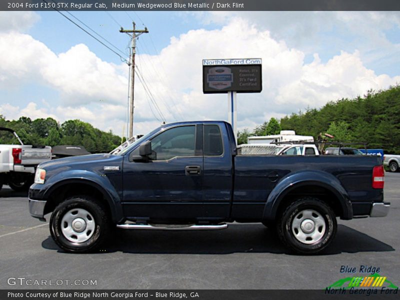 Medium Wedgewood Blue Metallic / Dark Flint 2004 Ford F150 STX Regular Cab