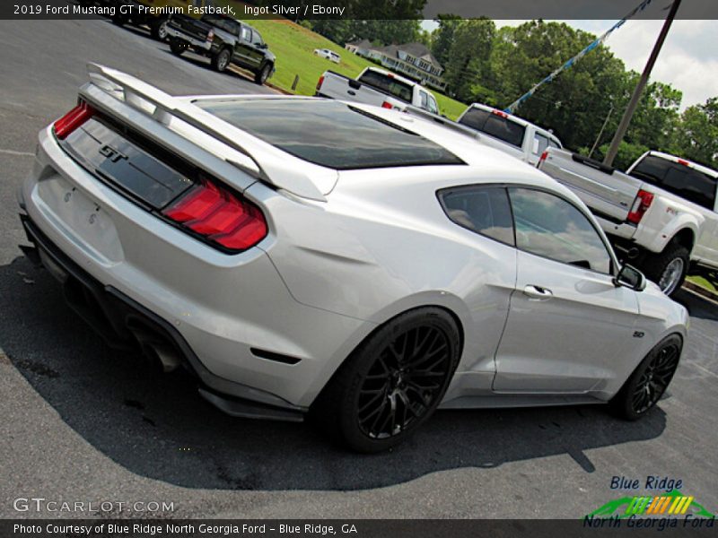 Ingot Silver / Ebony 2019 Ford Mustang GT Premium Fastback