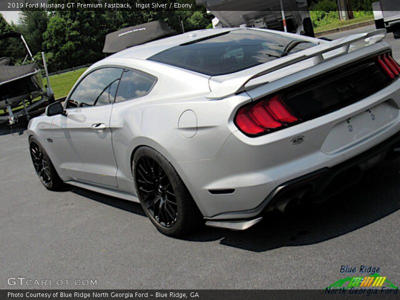 Ingot Silver / Ebony 2019 Ford Mustang GT Premium Fastback