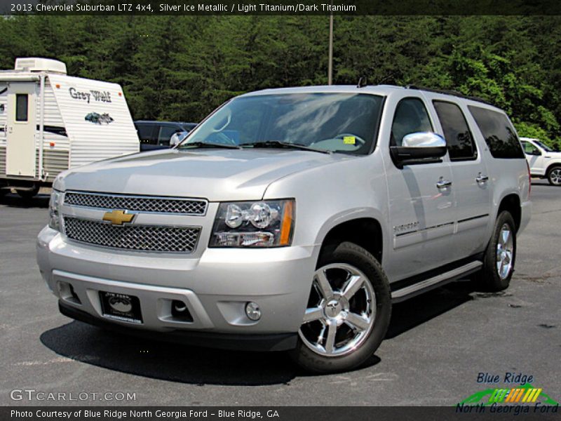 Silver Ice Metallic / Light Titanium/Dark Titanium 2013 Chevrolet Suburban LTZ 4x4