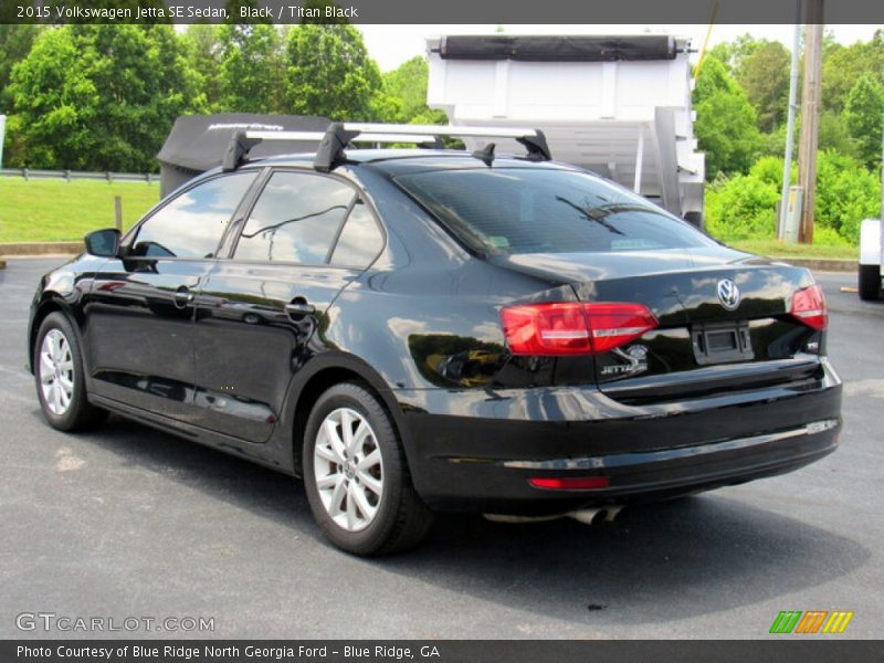 Black / Titan Black 2015 Volkswagen Jetta SE Sedan