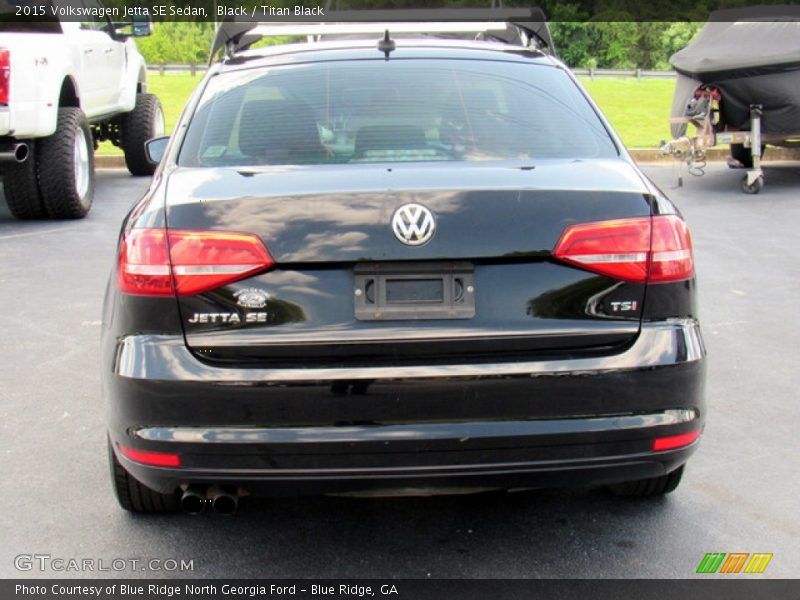 Black / Titan Black 2015 Volkswagen Jetta SE Sedan