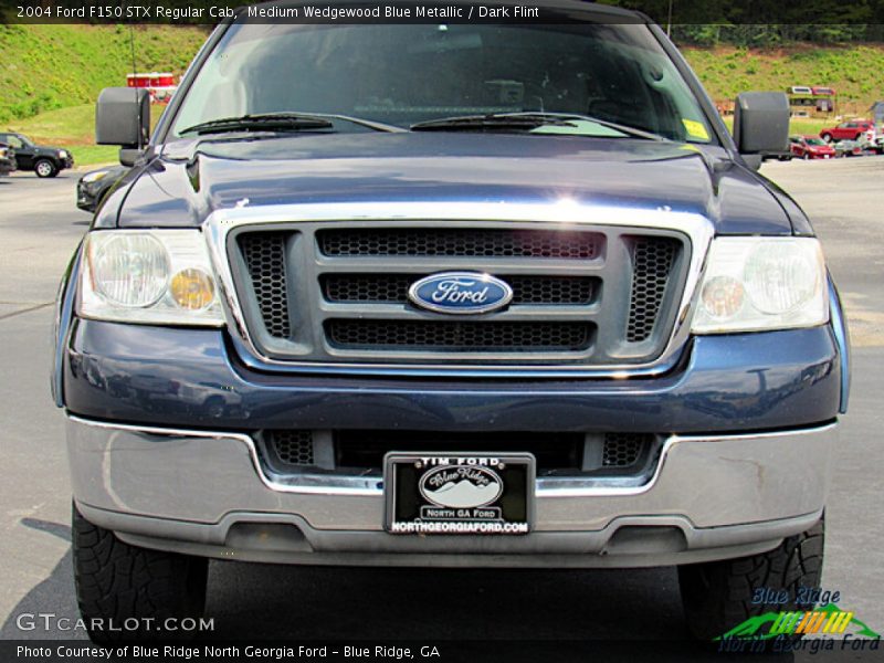 Medium Wedgewood Blue Metallic / Dark Flint 2004 Ford F150 STX Regular Cab