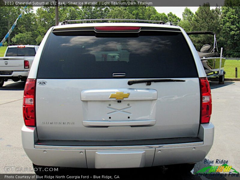 Silver Ice Metallic / Light Titanium/Dark Titanium 2013 Chevrolet Suburban LTZ 4x4