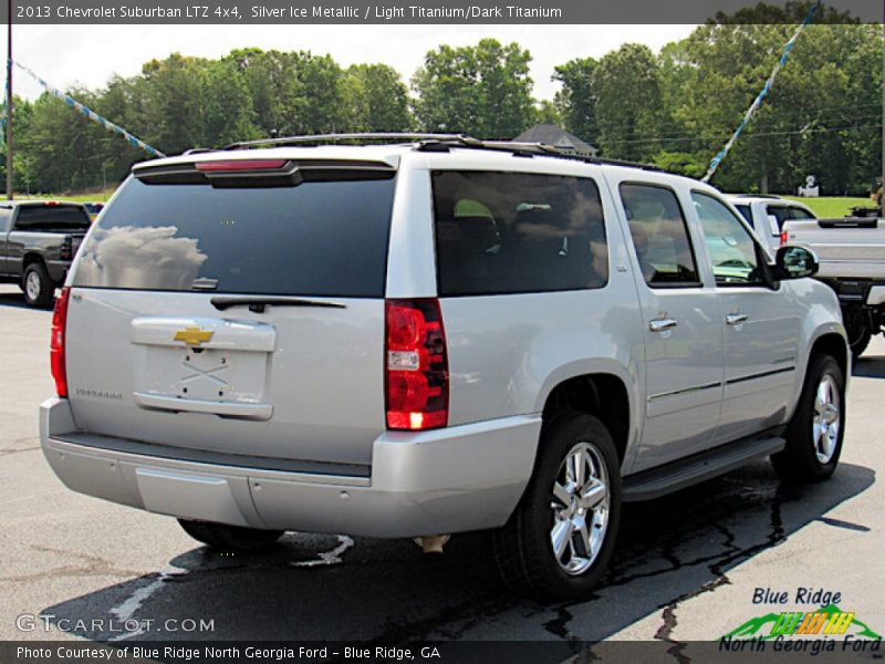Silver Ice Metallic / Light Titanium/Dark Titanium 2013 Chevrolet Suburban LTZ 4x4
