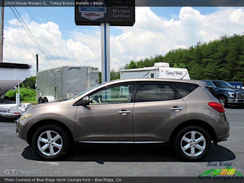 Tinted Bronze Metallic / Beige 2009 Nissan Murano SL