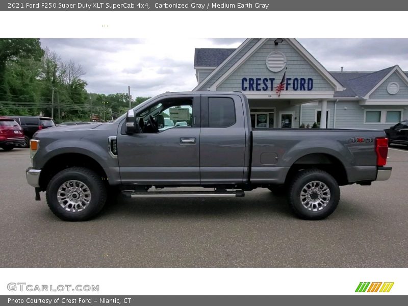 Carbonized Gray / Medium Earth Gray 2021 Ford F250 Super Duty XLT SuperCab 4x4