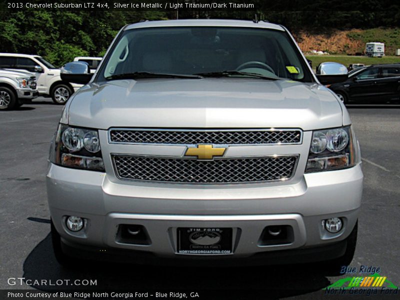 Silver Ice Metallic / Light Titanium/Dark Titanium 2013 Chevrolet Suburban LTZ 4x4