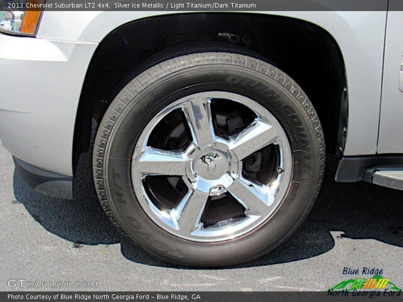 Silver Ice Metallic / Light Titanium/Dark Titanium 2013 Chevrolet Suburban LTZ 4x4