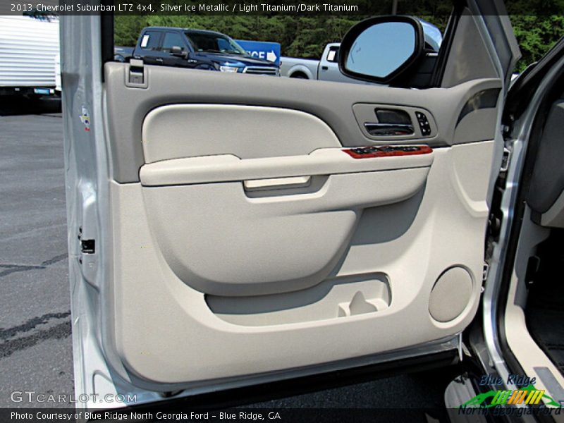 Silver Ice Metallic / Light Titanium/Dark Titanium 2013 Chevrolet Suburban LTZ 4x4