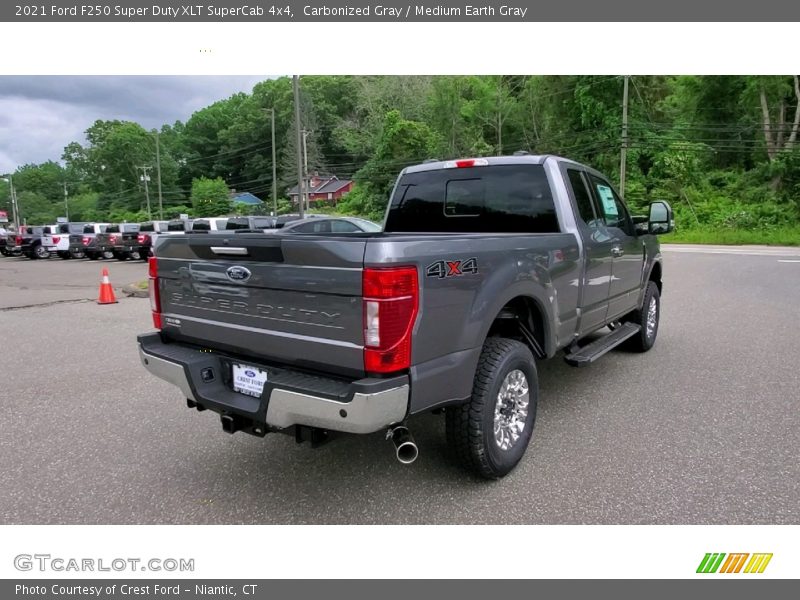 Carbonized Gray / Medium Earth Gray 2021 Ford F250 Super Duty XLT SuperCab 4x4