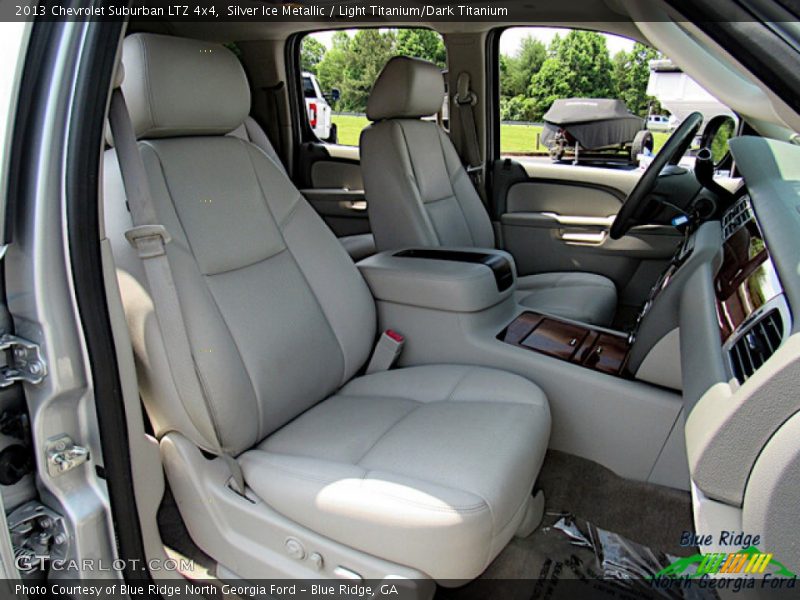 Silver Ice Metallic / Light Titanium/Dark Titanium 2013 Chevrolet Suburban LTZ 4x4