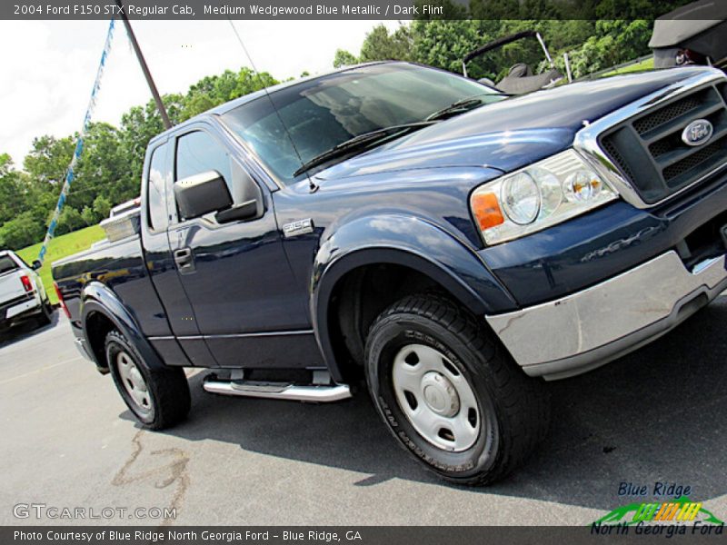 Medium Wedgewood Blue Metallic / Dark Flint 2004 Ford F150 STX Regular Cab