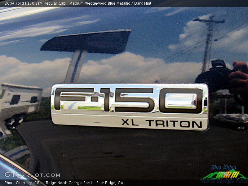 Medium Wedgewood Blue Metallic / Dark Flint 2004 Ford F150 STX Regular Cab